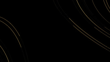 Abstract-luxury-curved-lines-wave-animation-wavy-lines-with-copy-space-on-black-background